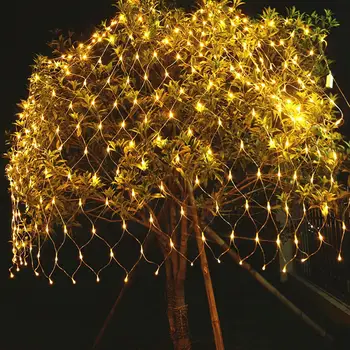 

QIFU Warm White LED Light Mesh String Lamp Tree Decorative Led Lights Christmas Decor for Home Fairy Holiday Lights New Year
