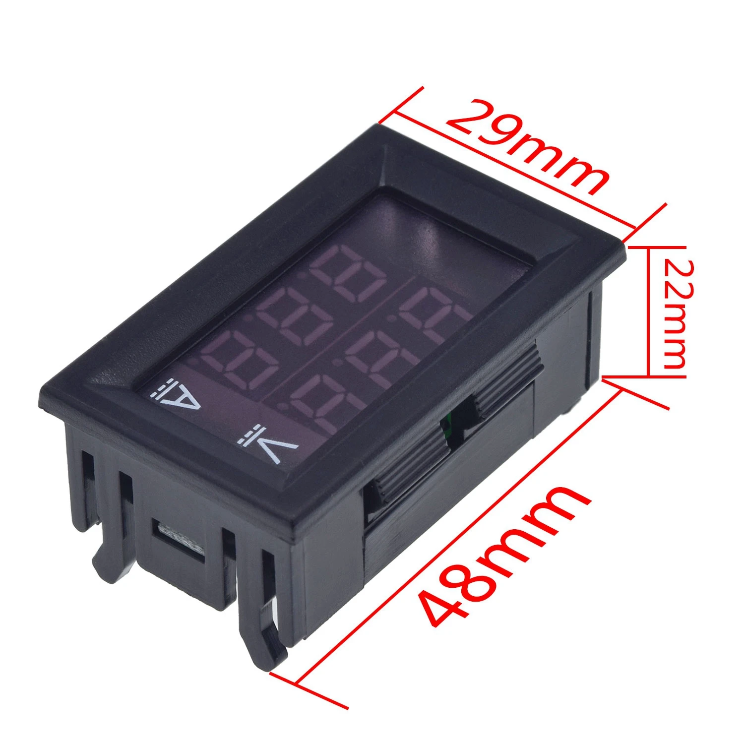 DC 0-100V 10A Digital Voltmeter Ammeter Dual Display Voltage Detector Current Meter Panel Amp Volt Gauge