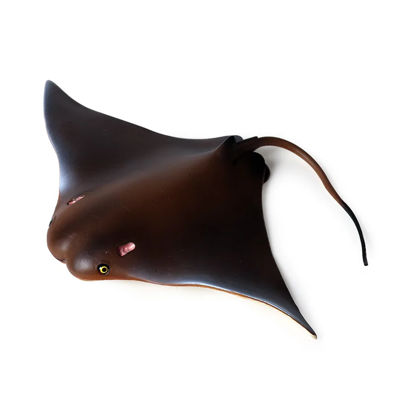 

Big Manta Rays Fish Model Animal Figure Collector Decor Toy Simulation Little Devil Oceans Miniature Toys Gift
