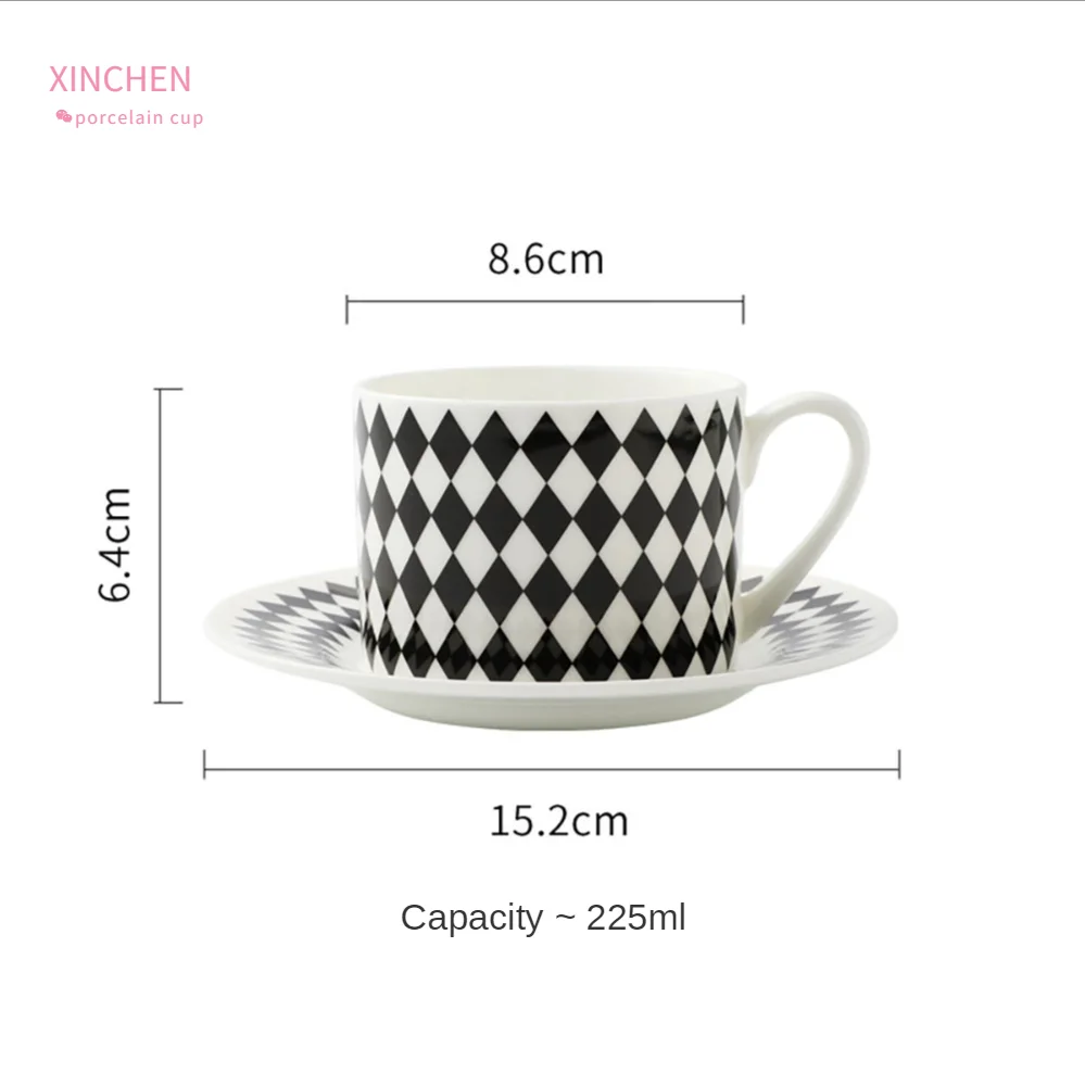 

225ML Coffee Mug Tasas De Cafe Tazas De Ceramica Creativas Vasos Para Cafe Milk Tea Cup Family Couple Afternoon Tea Cup CN