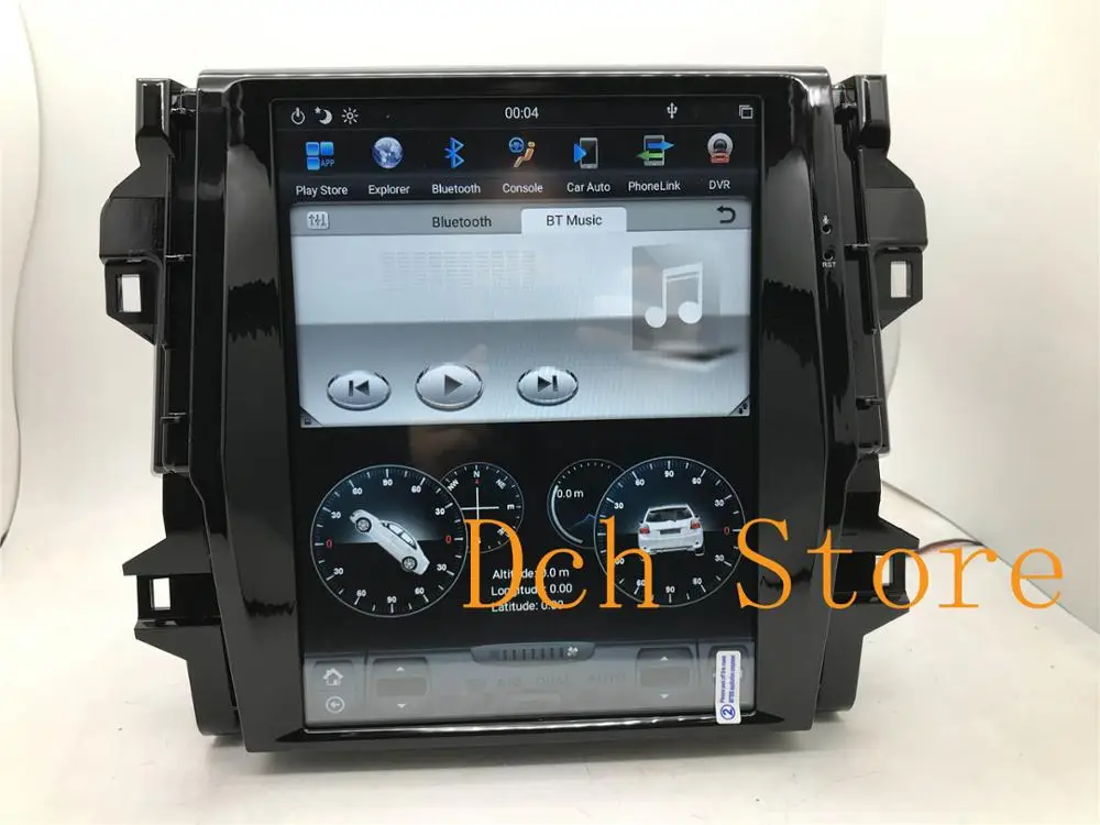 12,1 дюймов вертикальный tesla стиль Android 8,1 автомобильный dvd-плеер gps навигация для Toyota Fortuner carplay px6