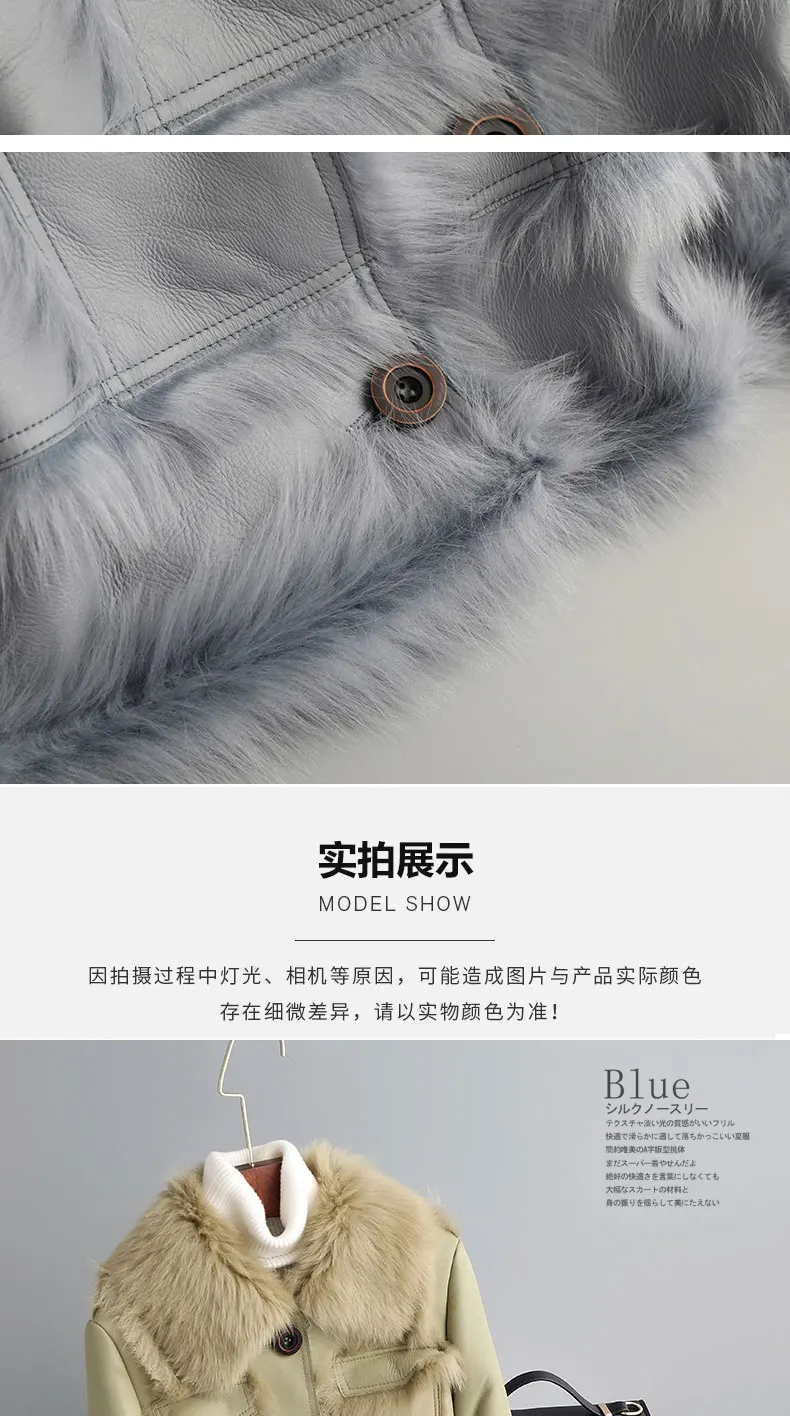 Natural Real Fur Coat Female Streetwear Sheep Shearling Jacket Women Winter Clothes Korean Double Faced Fur Tops Hiver 3009