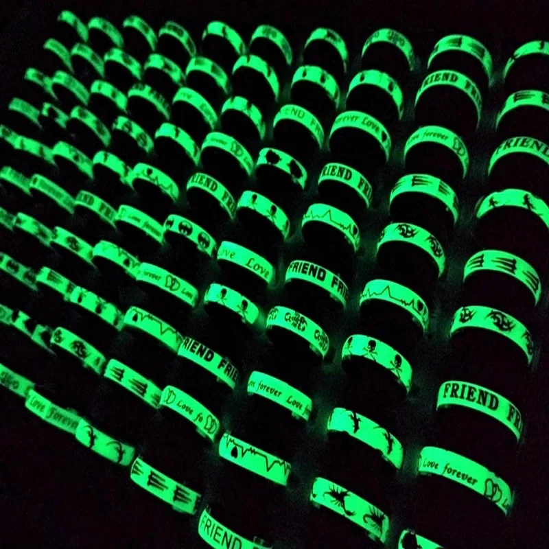 

100 шт., разнообразные светящиеся вечерние ЦА из нержавеющей стали