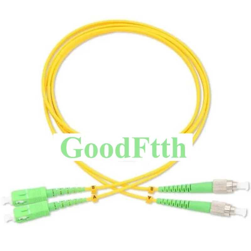 Волоконный патч-корд SC/APC-FC/APC SM Duplex GoodFtth 1-15m | Коммуникационное оборудование