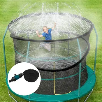 

Trampoline Sprinkler Summer Water Sprinkler Outdoor Garden Water Games Toy Sprayer Backyard Water Park Accessories Fun for Kid.