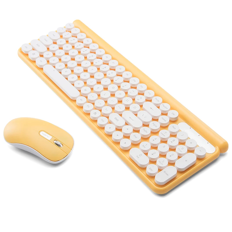 

Rechargeable Wireless Keyboard Mouse Combo Compact Plastic Mice with Receiver New Arrival