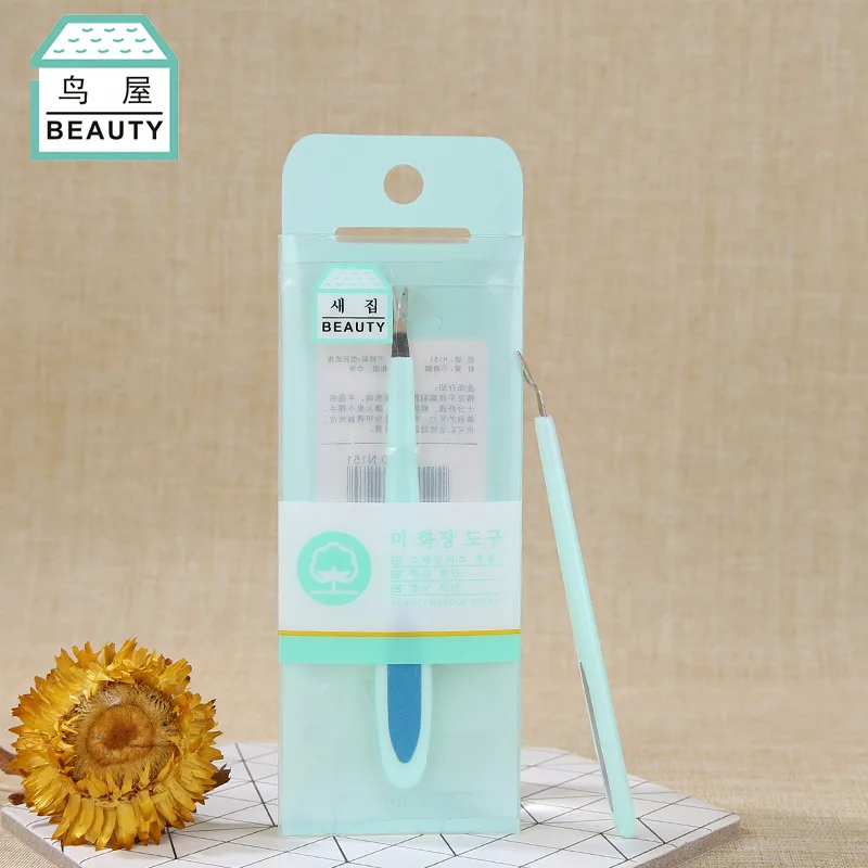 Stainless Steel V Type Dead Skin Remover Manicure Implement to Barb Manicure Tools Exfoliating Scrub Fork N151