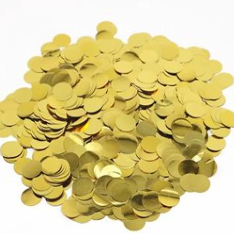 gold 100 г диаметр 1 см металлические аксессуары для воздушных шаров фольга стол Конфетти Свадебная вечеринка события украшения - Цвет: gold