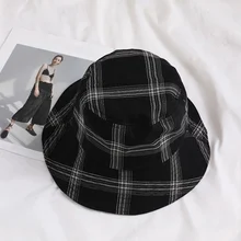 Новые клетчатые Панамы весна лето дышащая пара Кепка модная уличная Шляпа От Солнца Унисекс Складная Повседневная Кепка для бассейна