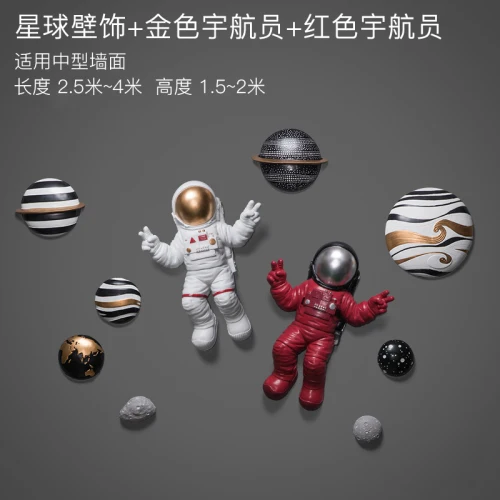 Stars 2 astronauts Большой скандинавский декор для детской комнаты, фон для декора стен, креативное 3D украшение для астронавта, Настенное подвесное украшение для детской стены - Цвет: Stars 2 astronauts