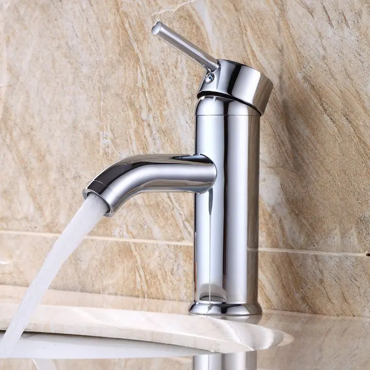 

Conn Ware Copper Basin Faucet Short-Drop-in Sink Hot And Cold Mixing Faucet Toilet Wash Basin Faucet