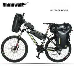 Rhinowalk дорожный велосипед сумка наборы Топ Передняя Труба рамы Сумки на большие расстояния задний багажник для крыши Pannier водонепроницаемый