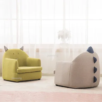 

Children Lazy Sofa Animal Cartoon Baby Sofa Detachable Kid Bean Bag Washable Reading Chair Children Furniture Wooden Frame