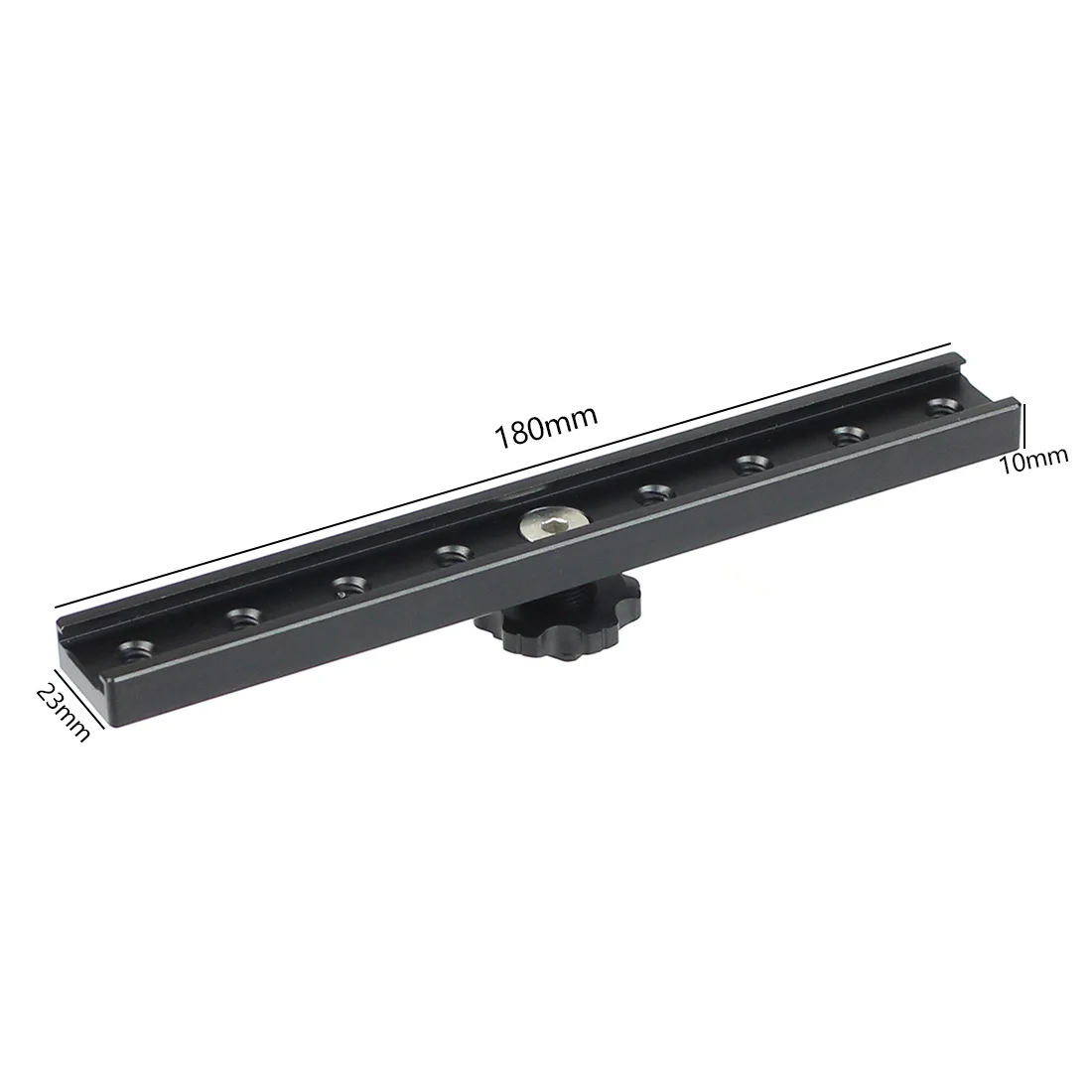 Hot Cold Shoe Extension Rail Bracket Bar 18cm 1/4" Screw Mount for Flash Speedlite Video Light Microphone for Canon Nikon Sony