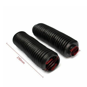 

Black Rubber Boots Gaiters Motorcycle Fork Dust Covers Off-road Vehicle