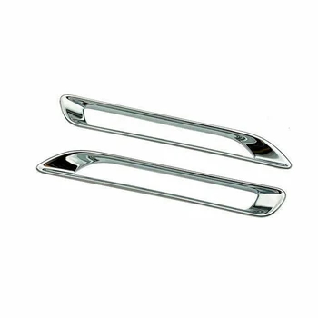 

Spare Light Cover Trim Part 2pcs Set Replacement ABS Chrome Waterproof