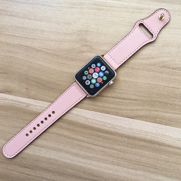 Ремешок для apple watch ремешок из натуральной Кожаный ремешок 42 мм, 38 мм, ремешок для наручных часов iwatch, Версия 44 мм 40 мм 5/4/3/2/1 браслет аксессуары