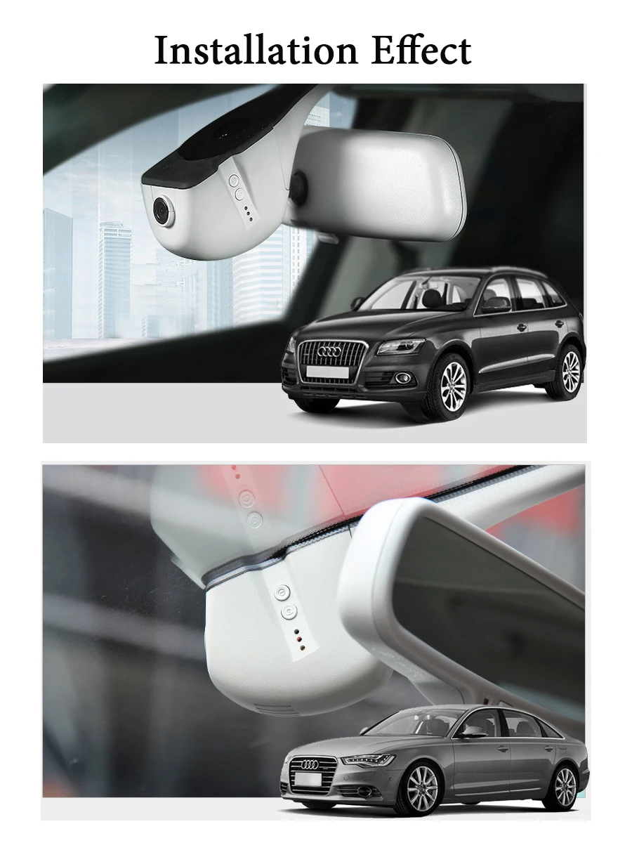 For Audi Q7 4L 2005~2015 Car Road Record Dash Camera Driving Video Recorder WiFi DVR FHC