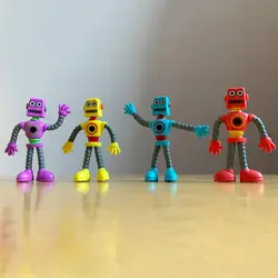1 pçs torcida e deformada boneca descompressão complicado brinquedo elástico brinquedos diversão descompressão complicado robô aniversário presente de natal