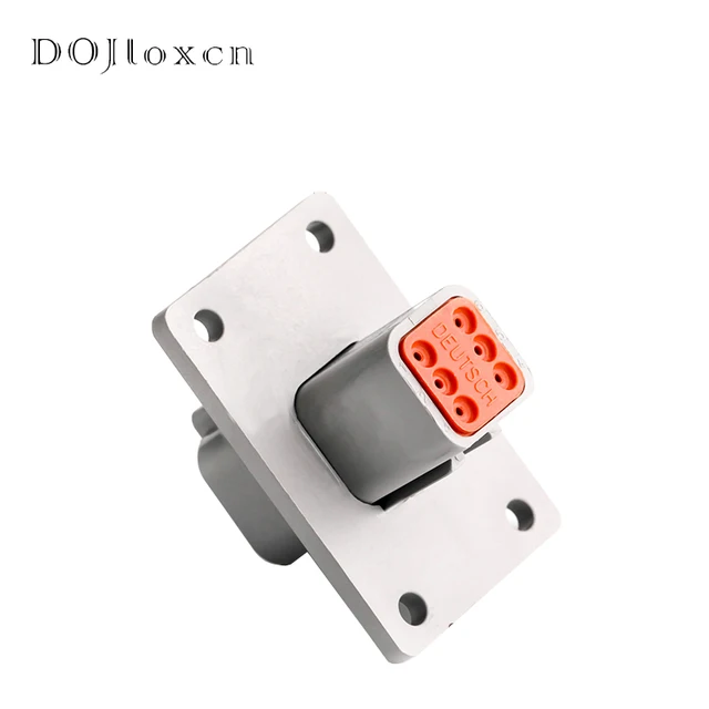 1/5/10/20/50 Sets 2/3/4/6/8/12 Pin DEUTSCH Male Female Connector DT04-6P-L012 Waterproof Plug-In With Fixed Flange DT04-4P-L012 6p male