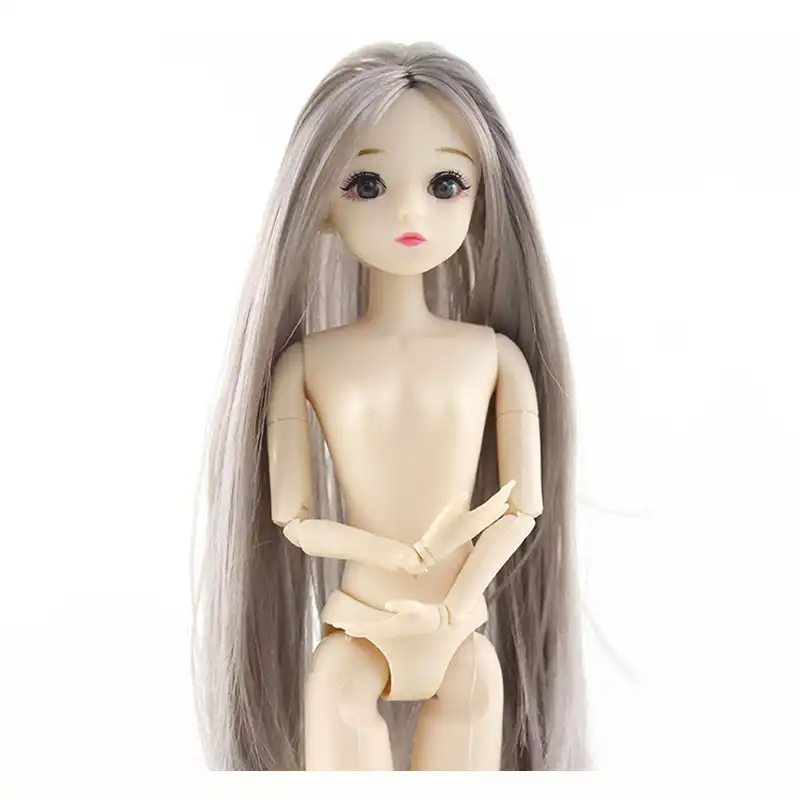 30cm Dolls With 20 Movable Joints 4d Eyelashes Long Straight Hair
