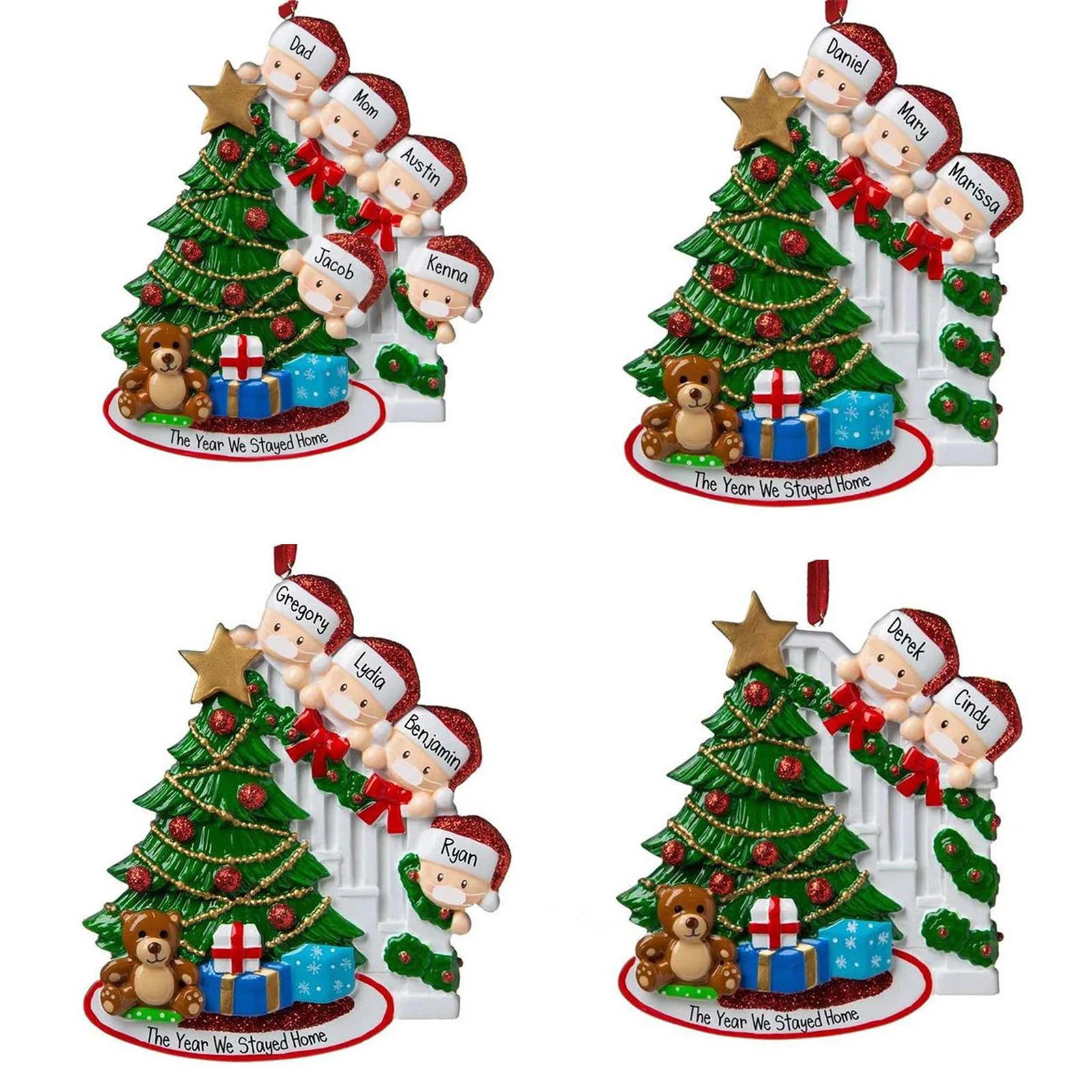 2020 Рождество сделай сам чехол с нанесением имени кулоны резиновыми полосками