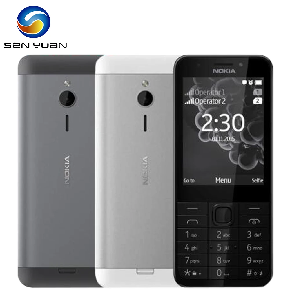 Оригинальный разблокированный телефон NOKIA 230 с одной Sim-картой версия GSM