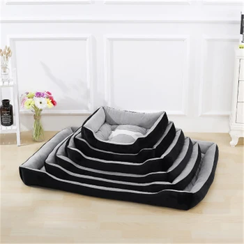 

4 Colors Bone Print Pet Sofa Dog Beds Waterproof Bottom Soft Fleece Warm Cat Dog Accessories House Winter Waterproof Kennel