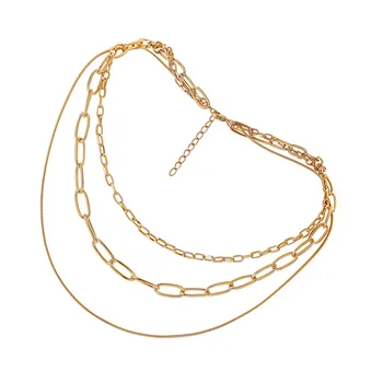 

1Pc Women Necklace Nice Chic Safe Fine Sweater Chain Gift Clavicle Chain