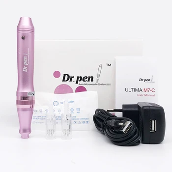 

New Cosmetic Tattoo Gun Needle Cartridge Dr.pen M7-C Auto Pen Microneedle Semi-permanent Embroidery Tattoo Eyebrow Machine
