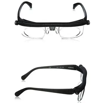 

2020 Lens Flexible Frame Adjustable Nose Pad Adjustable Degree Glasses Universal Focal Length Correction Myopia Reading Glasses