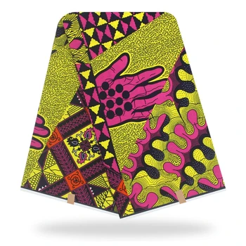 

Tissues Africain wax dutch african dutch real dutch wax veritable wax for patchwork sewing/Pagnes/ Lapa/Chitenge GreenY-206