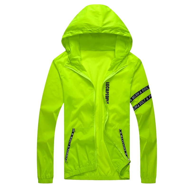 

Men`s windbreaker summer Sun protection jacket outwear sports Cycling Thin hooded coats men Brand clothing