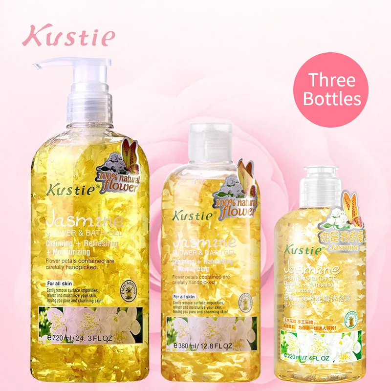 

Kustie jasmine body wash deep cleansing and hydrating skin elegant fragrance flower essence skin care safely body whitening gel