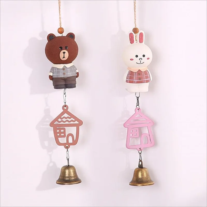 

Zaka Japanese Style Grocery Bush Bears Little Bunny Wind Chime Cute Mino Doll Door And Window Hanging Decoration Girl'S Bedroom