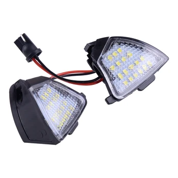 

beler NEW 2PCS 18 LED 50,000 Hours Under Side Mirror Puddle Light Lamp White Fit for Golf5 MK5 R36 Passat B6 Jetta EOS