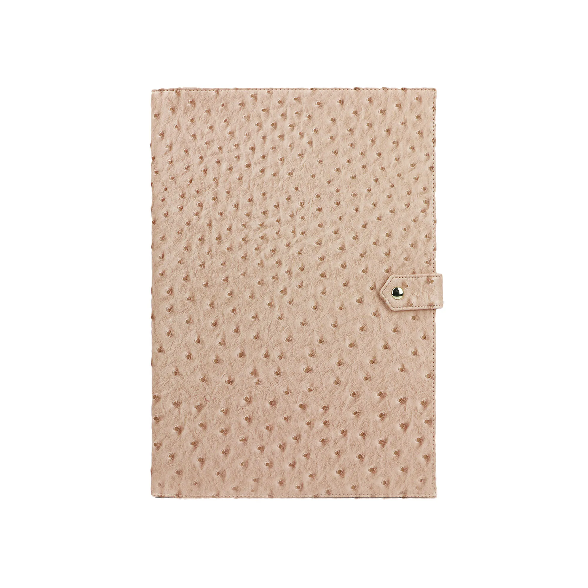 Блокнот с монограммой и буквами, Сумка для документов с вышивкой в виде питона, А4, держатель для файлов, высокое качество, бизнес-чехол для Ipad, держатель - Цвет: Ostrich Pink