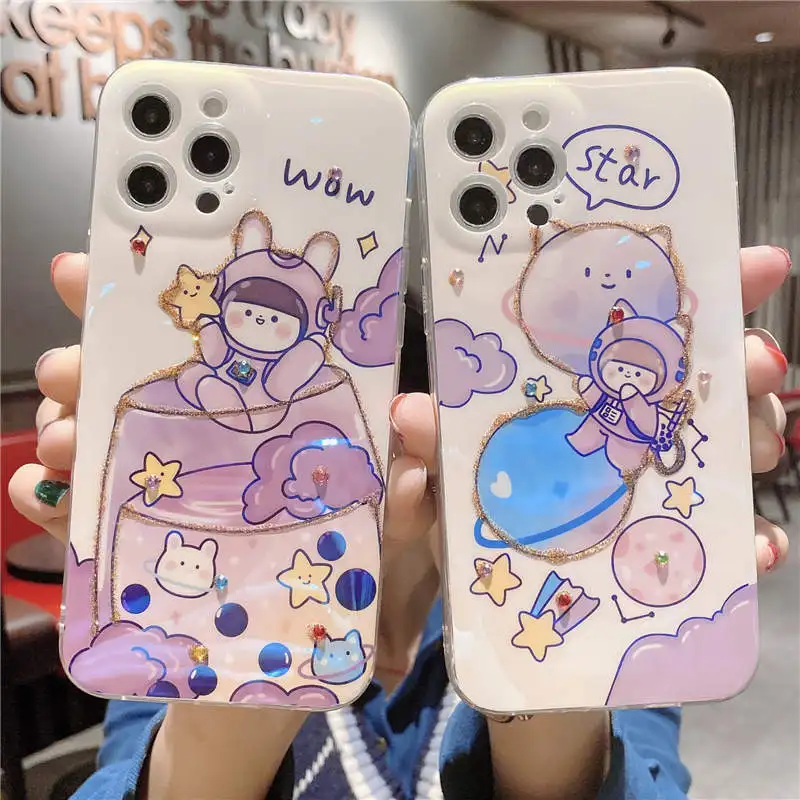 ブルーレイかわいいバルーンガールケースxiaomi Redmi注9プロマックス9s 8 9tカバーredmi注10プロxiaomi Mi 11 10tポコx3 Nfc Phone Case Covers Aliexpress