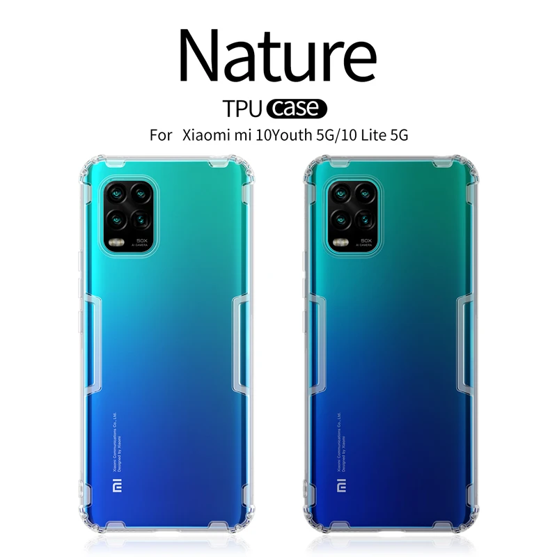 Чехол для Xiaomi Mi 10 Youth 5G 6 57 дюймов Nillkin Nature силиконовый чехол из ТПУ Для SE защитный