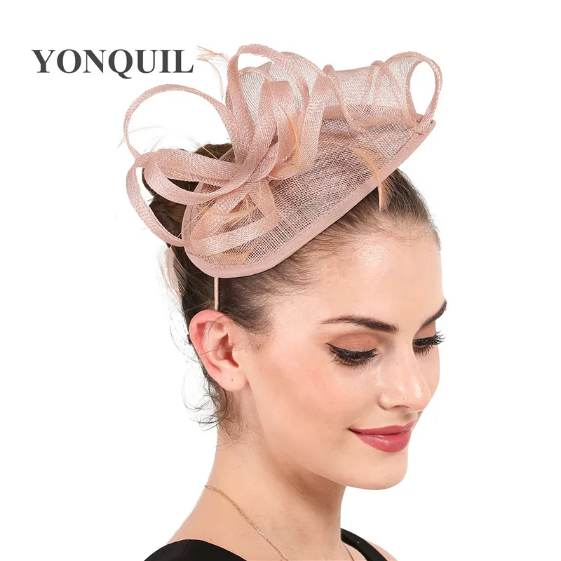 

Nice Court Bride Headpiece For Wedding Fascinators Hats Headband Women Marry Hair Accessories Ladies Party Dinner Headpiece