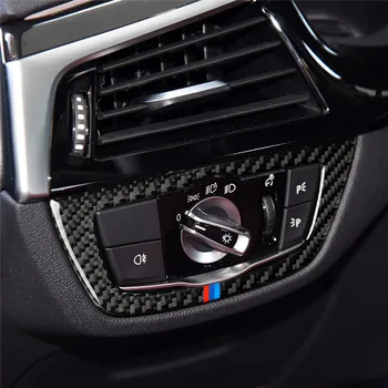 

Fits For BMW 5 Series G30 X3 G01 Car accessories Headlight Switch Frame M Style Decoration Sticker Trim Cover Car styling