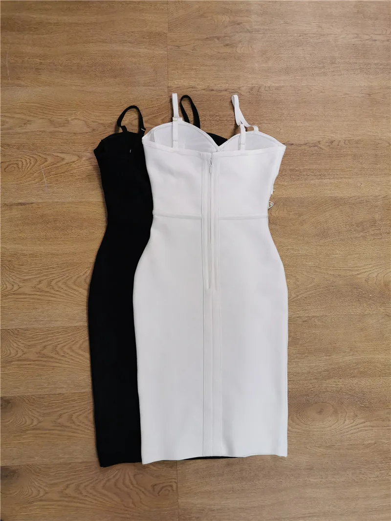Белое черное сексуальное женское платье на ремешке с пряжкой мини-облегающее Бандажное платье знаменитость летние вечерние платья для клуба