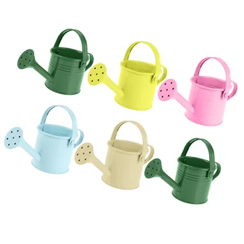 

6pcs Pretty Gardening Iron Watering Cans Childrens Multi-color Watering Cans