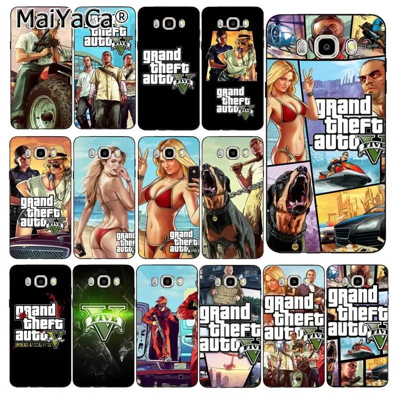 MaiYaCa rockstar gta 5 Grand Theft мягкий чехол для телефона Samsung Galaxy J7 J6 J8 J4 J4Plus DUO J7NEO J2