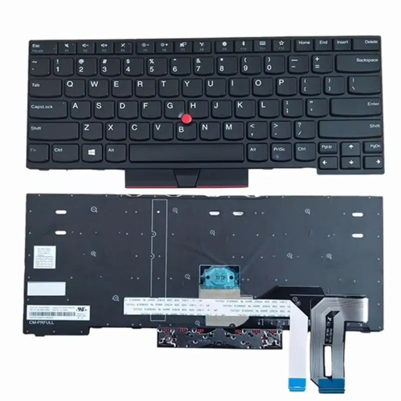 Фото YALUZU американская клавиатура с подсветкой на английском языке для Lenovo Thinkpad E480 E485 L480 L380 T490 E490 E495 L490 T495 yoga L390 T480S P43S 01YP360 №3