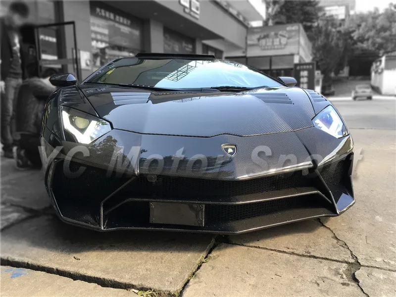 2011-2014 Lamborghini Aventador LP700 LP720 BKSS-750 Style Front Bumper CF (7)