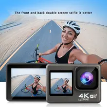 

Helmet Action Camera 4K 60FPS 20MP 2.0 Touch LCD 4X EIS Dual Screen WiFi Waterproof Remote Control Anti-Shake Video Recorder