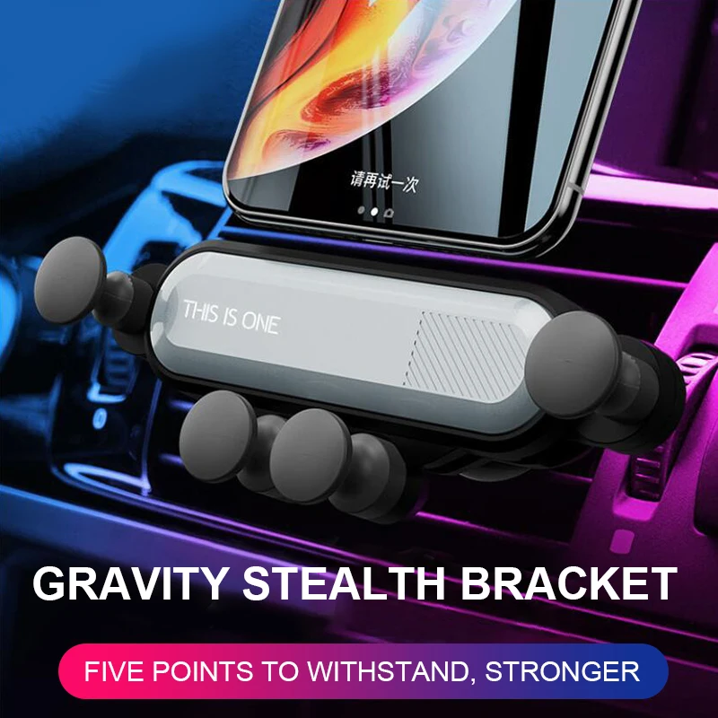 Gravity Car Holder For Phone in Car Air Vent Clip Mount No Magnetic Mobile Phone Holder GPS Stand For Phone Mount