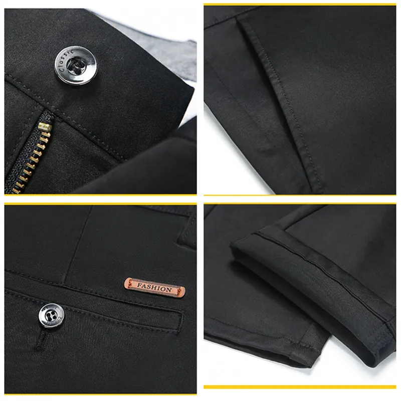 Men Pants stretch pants business pants suit pants men pants thin trousers for Business Office
