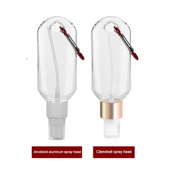 

50ml Empty Hand Sanitizer Travel Hook Keychain Carriers Flip Cap Reusable Portable Empty Bottles hook bottle PETG new